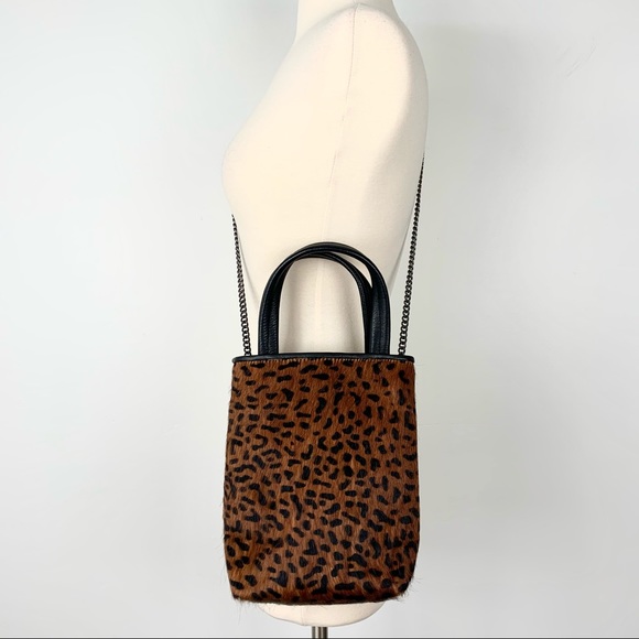 Cleobella Handbags - Cleobella Cow Hair Leather Mini Tote Bag